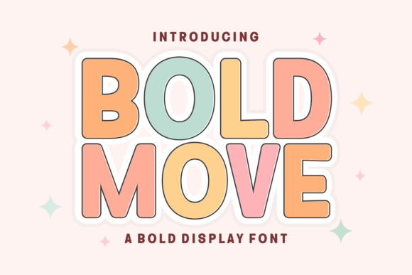 Bold Move Font: Dynamic Display Type with Warmth