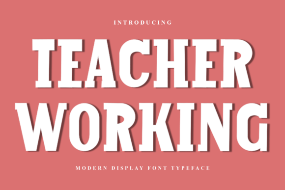 Bringing Holiday Cheer to Design Projects with Teacher Working Font