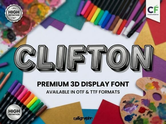 Clifton: Mastering 3D Display Typography for Visual Impact