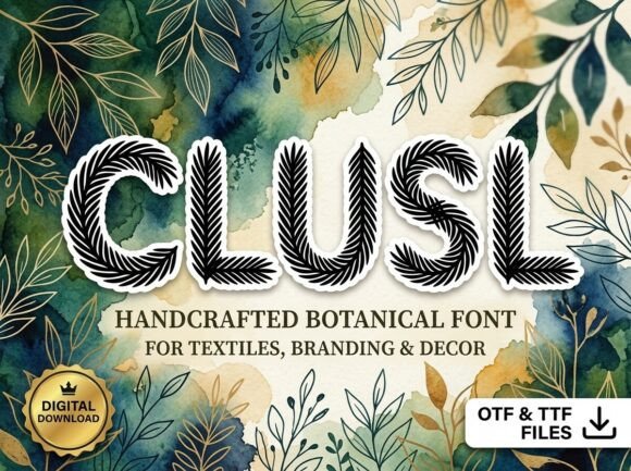 Clusl Font: Bold Decorative Display Typography