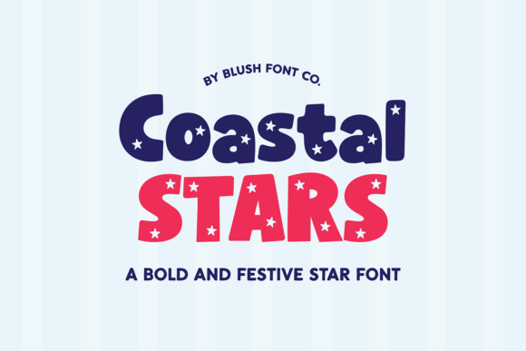Coastal Stars: Bold Patriotic Display Font