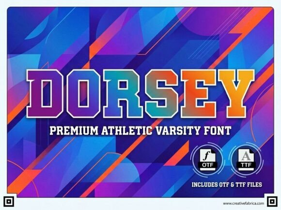 Dorsey Font: Bold Varsity Style for Modern Design
