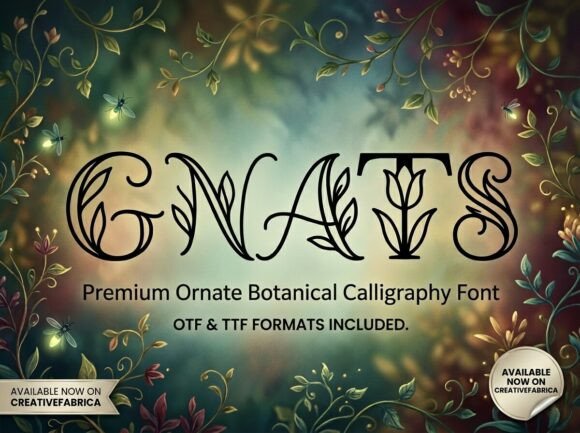 Gnats Typeface: Evaluating Organic Display Fonts for Botanical Branding