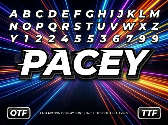 Ignite Your Designs with Pacey: Mastering High-Octane Display Typography