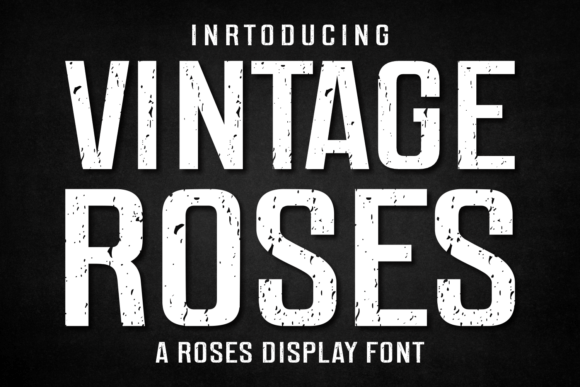 Introducing Vintage Roses: A Masterclass in Retro Typography and Modern Design