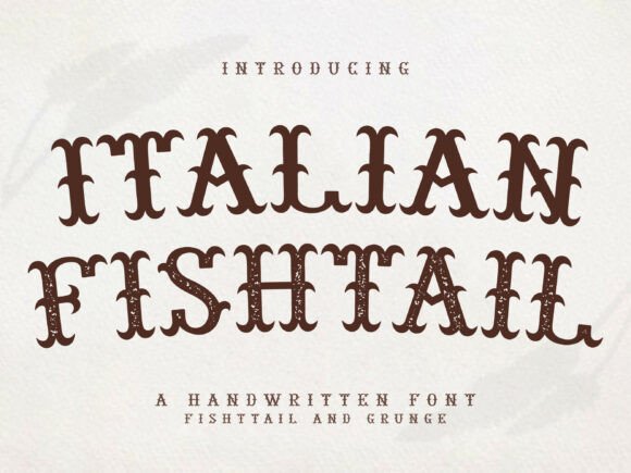 Italian Fishtail: Mastering Vintage Grunge Typography Without the Clichés