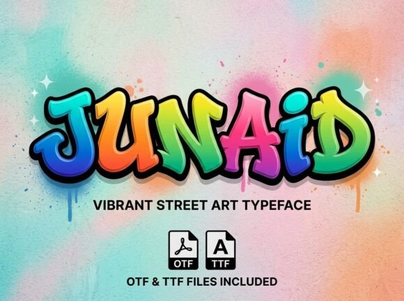 Junaid: High-Impact Graffiti Font for Urban Design