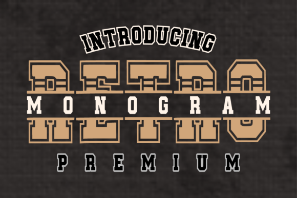 Monogram Retro: Elevating Athletic Branding with Classic Varsity Typography