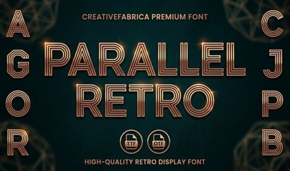 Parallel Retro: Mastering Geometric Display Typography Without the Visual Noise
