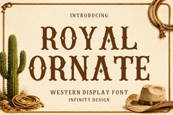 Royal Ornate: Bold Western Display Font