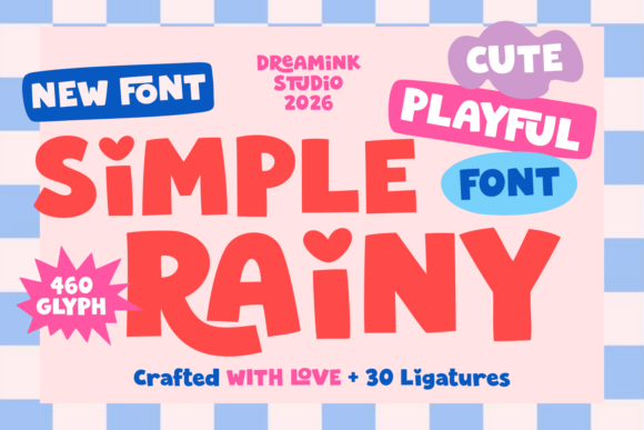 Simple Rainy: A Whimsical Display Font