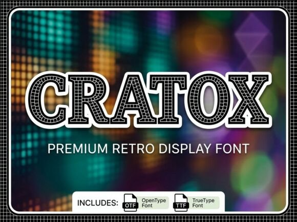 Step Into a Digital Nostalgia with Cratox: The Typeface Redefining Retro-Tech Aesthetics