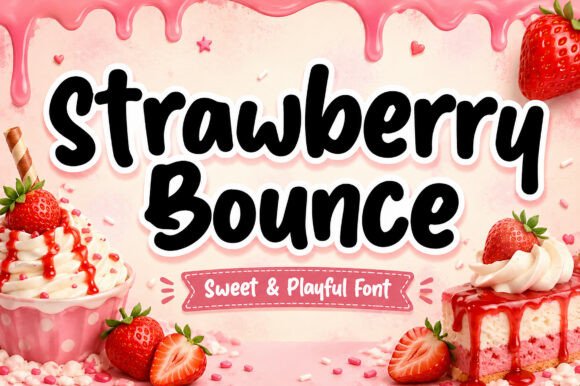 Strawberry Bounce: A Playful Display Font Guide