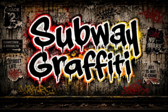 Subway Graffiti: Authentic Urban Typography