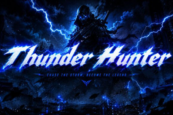 Thunder Hunter: Bold Gothic Display Typography