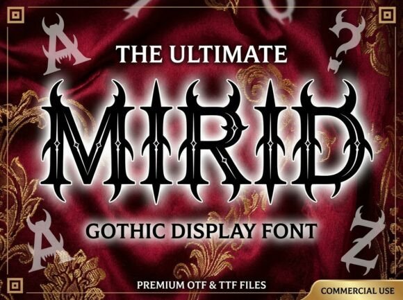Unleash the Power of the Occult with Mirid: A New Standard in Dark Typography